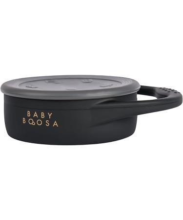 Baby Boosa Surprise Snack Pot - Dentist-Developed No-Spill Cup for On-The-Go Snacking - Collapsible & Soft Finger Food Container - Explore Healthy Treats with Easy Access - BLW Milano Black - Buy Online on GoSupps.com