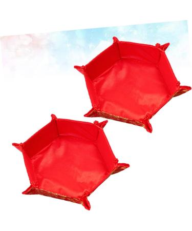 Holibanna Snack Plate 2pcs Spring Festival Decoration Chinese Style Candy Container Candy Box Bride Dried Fruit Plate - Buy Online on GoSupps.com