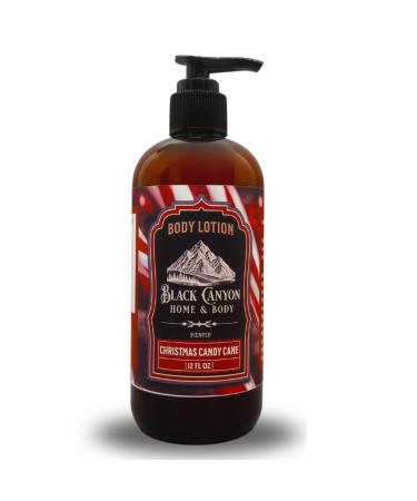 Black Canyon Christmas Candy Cane Scented Body Lotion with Lanolin and Jojoba Oil 12 Oz