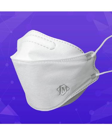 30pcs JM Healthcare White KF94 Masks - Comfortable Ergonomic Design Tri-Folding Individually Packed - Made in Korea - International Shipping Available - Buy Online on GoSupps.com