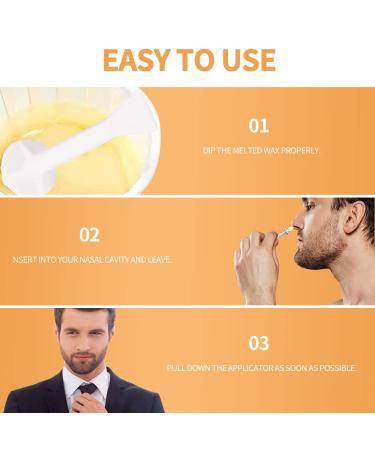 Nasal Wax Applicators - 50 Pack Nose Wax Sticks for Hair Removal & Cleaning | Unisex Waxing Sticks - Buy Online on GoSupps.com