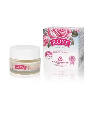 Rose Bulgarian Eye Cream with Natural Oil for dark spots and puffiness