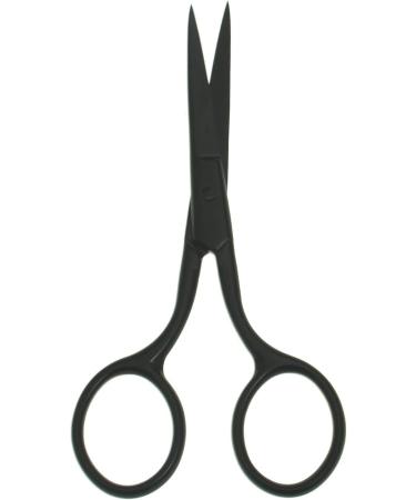 Motanar Multicolor Professional Grooming Scissors - Stainless Steel Fine Straight Tip Scissors 3.9 Inch (Black) | For Facial Hair Removal and Personal Care - Ear Nose Eyebrow Trimming - Buy Online on GoSupps.com