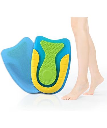 Unisex Heel Cushion Pads - Breathable Nonslip Shock Absorbing Protector for Discomfort - 1 Pair - Buy Online on GoSupps.com
