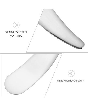 Healifty Mini Metal Cosmetic Spatula Spoon for Makeup Mixing and Sampling - Silver - Buy Online on GoSupps.com