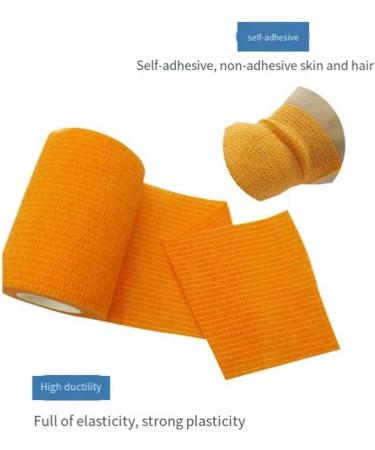 Dewedrt White Sport Self Adhesive Elastic Bandage Wrap Tape for Knee Support Pads Finger Ankle Palm Shoulder - Buy Online on GoSupps.com
