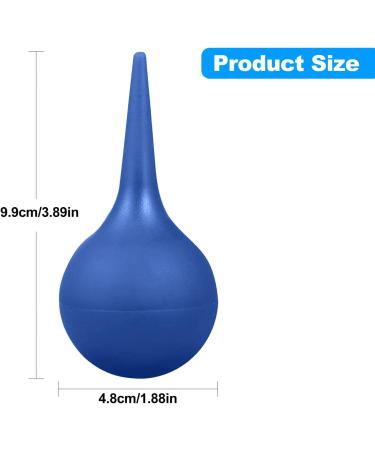 Premium 60ml Ear Cleaner Set - Silicone Earwax Remover for Babies Children & Adults - 2 Piece Blue Kit - International Shipping Available - Buy Online on GoSupps.com