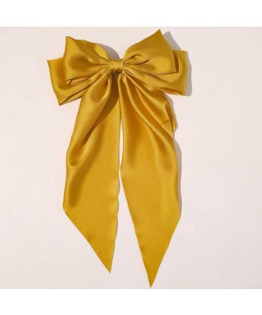 Duories Large hair clip 40cm long elegant fabric hair loop clip hair pin loop women hair clips hair clip hair clip hair-accessories for women girl thick hair thin hair yellow