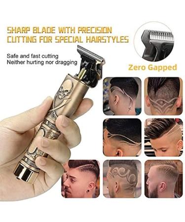 Buy Skeleton Type-C USB Beard Trimmer | Hot Seller Carving T Outliner for Men - Yellow - Buy Online on GoSupps.com