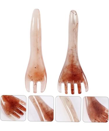 Fomiyes 2-in-1 Massage Brush & Scraping Tool - Guasha Massage Kamm Beeswax Scratch Board for Deep Tissue Relief - Buy Online on GoSupps.com