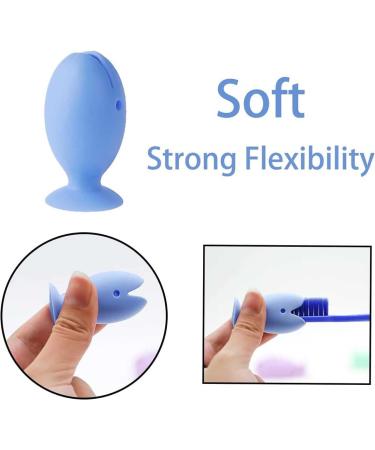 2023 New Portable Travel Toothbrush Head Cover Protector - Cute Fish Shape Silicone Suction Cup Holder (Pink, 6PCS) - Buy Online on GoSupps.com