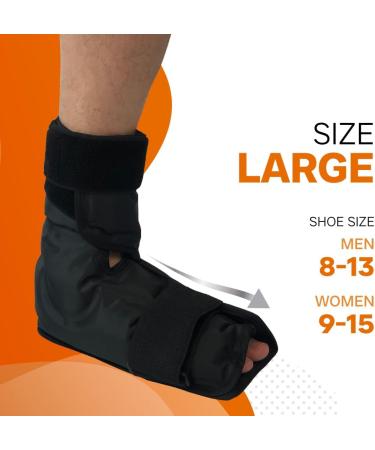 Foot & Ankle Pain Relief Gel Wrap - Compression Ice Pack for Aches & Pains - Buy Online on GoSupps.com