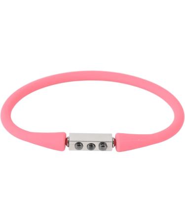 Buy Negative Ion Equilibrium Bracelet for Men & Women - Magnetic Therapy Silicone Sports Bracelet (Pink) - Boost Blood Circulation & Enhance Wellness - Buy Online on GoSupps.com