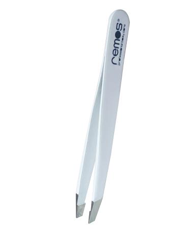 REMOS eyebrow tweezers mini handmade from stainless steel white