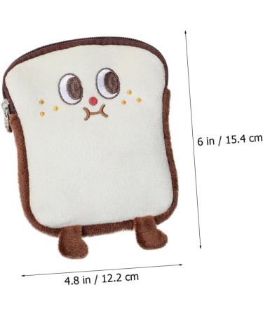 Lurrose Aunt's Towel Storage Bag | Plush Purse for Feminine Hygiene Products | Period Bag with Zipper Closure | Cute and Convenient Storage Solution 15.4X12.2CM - Buy Online on GoSupps.com