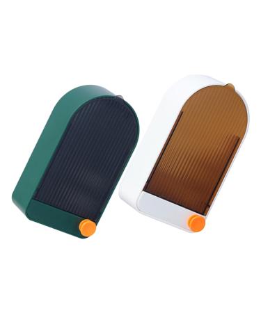 BRIGHTFUFU 2pcs Boxes Soap Drain Box Household The Hips Wall Hanging