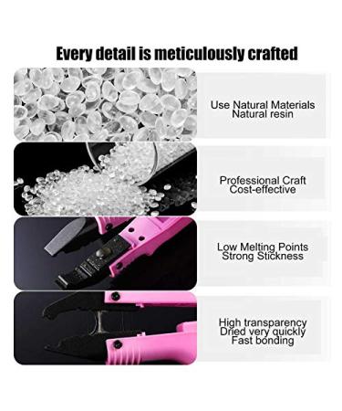 Hair Extension Granulate & Glue Beads | Hot Fusion Keratin Beads - 50g x 2 Bottles | International Shipping - Buy Online on GoSupps.com
