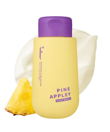 PINEAPPLEY BODY WASH - Daily Pineapple Extract Scented Body Wash Cleanser Hydrating Dead Skin Remove Nourishing Soften for Sensitive Skin with Ceramide LHA - 13.5 Fl oz