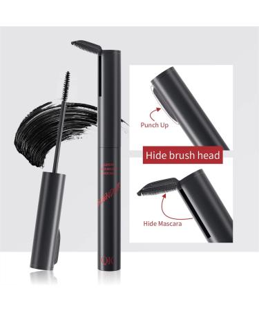 2 in 1 Waterproof Mascara Small Brush for Thin and Short Eyelashes Natural Lengthening and Thickening Effect Extra Long Eyelashes Volumizing Eyelashes Anti-limescale. (1 Pcs) - Buy Online on GoSupps.com