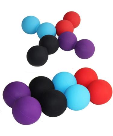 Gleavi 2-St Peanut Yoga Massage Ball - Silicone Muscle Roller for Relaxation & Mobility | Fitness & Wellness - Buy Online on GoSupps.com