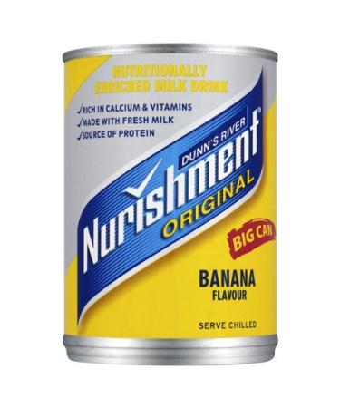 Dunns River Nurishment Original Big Can Banana Flavour 12 x 400gram