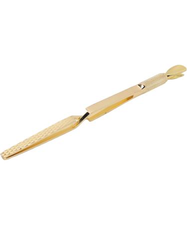Nail Shaping Tweezers Double End Portable Nail Cuticle Pusher Stylish Look for Home (Gold) - Buy Online on GoSupps.com