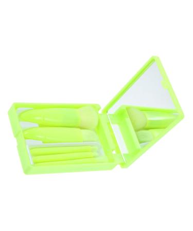 FRCOLOR Makeup Brush Set - 2 Sets Foundation Brushes & Makeup Mirror - Travel-Friendly Vanity Brushes - Ideal for Women - Artificial Fiber - Boxed Green 9.50x3.00x2.00CM - Buy Online on GoSupps.com