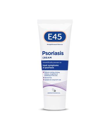 E45 Psoriasis Cream 50ml Treatment for Psoriasis Symptoms Psoriasis Cream for Skin to Reduce Scaling Itching Redness Roughness Dry Hard Skin