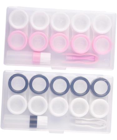 Solustrie Portable Travel Storage Box for Colored Contact Lenses - Small Contact Lens Case with Tweezers | Eye Contact Lens Container - Ideal for International Shipping - Buy Online on GoSupps.com
