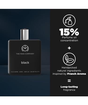 The Man Company Black EDT Perfume For Men - 100ml | Premium Long-Lasting Fragrance Spray | Gift for Him - Buy Online on GoSupps.com
