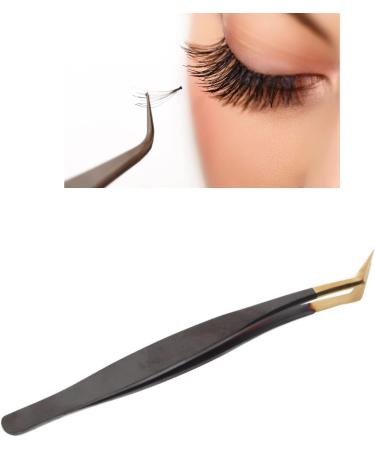 Luxury Gold Stainless Steel Eyelash Extension Tweezers - Precision Volume Tweezers for False Lashes - Buy Online on GoSupps.com