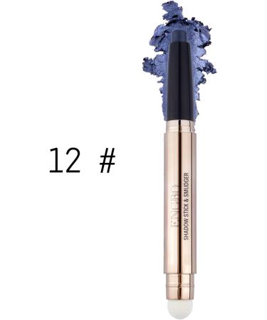  G n rique INTEROOKIE Double Head Monochrome Eyeshadow Pen High Light Smudge Free Beauty Makeup Pearl Light Sleepy Silkworm Eyeshadow (12#) - Buy Online on GoSupps.com