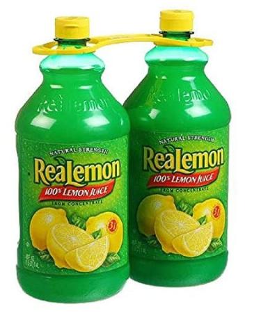 Realemon, Juice 100% Lemon Conctrt - 48 Fl Oz (Pack of 2) - Buy Online on GoSupps.com
