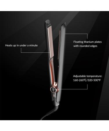 Professional Hair Straightener - 260 F Ceramic Temp Control & Power Generation - All Hair Types - Black & White - Buy Online on GoSupps.com