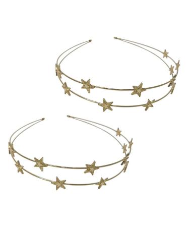Fomiyes 2-Piece Star Hair Ties & Double-Row Headband | Christmas Hair Jewelry & Gifts for Women Girls & Children | Perfect for Weddings & Parties - Buy Online on GoSupps.com