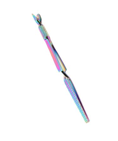 Nail Shaping Tweezers Double End Portable Nail Cuticle Pusher Stylish Look for Home (Multicolor)