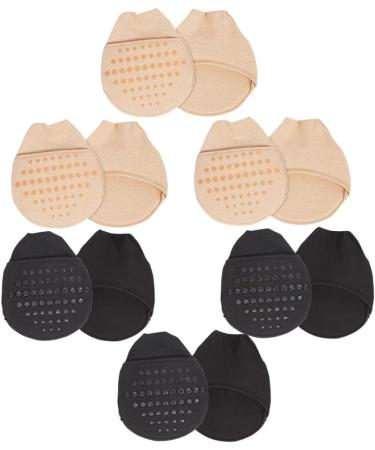 Lurrose 6 Pairs Half Palm Socks - Anti-Slip Invisible Cotton Socks for Women | Summer High Heel & Forefoot Comfort - Buy Online on GoSupps.com