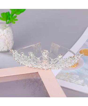 Crystal Rhinestone Tiara Crown - Elegant Bridal Headband for Weddings Proms and Parties | Perfect Gift for Girls & Women - Buy Online on GoSupps.com