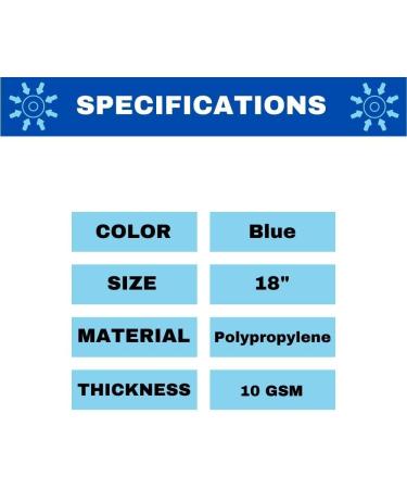 Disposable Bouffant (Hair Net) Caps Spun-bounded Poly Hair Head Cover Net 18 Inches Blue (1000) - Buy Online on GoSupps.com