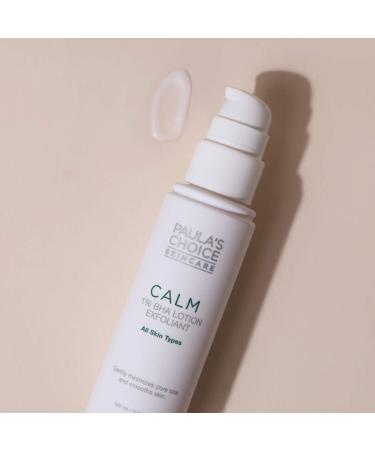 Paula's Choice Calm 1% BHA Lotion Exfoliant - Salicylic Acid Face Exfoliator - Acid Peel Minimises Pores Removes Whiteheads & Blackheads - Gentle Leave on with Beta Glucan - All Skin Types - 100 ml - Buy Online on GoSupps.com