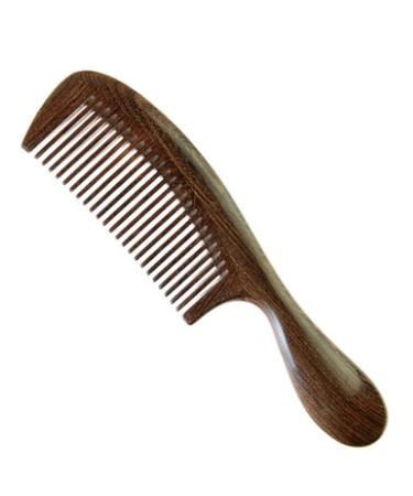 Comb Golden Silk Sandalwood Comb Large Thick-Handled Massage Comb Thick-Tooth Curling Comb Unisex wooden comb (Size : X-Small)