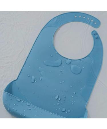 Waterproof Silicone Adult Bib for Seniors - Washable Clothing Protector for Eating, Prevents Soiling of Clothes - Buy Online on GoSupps.com