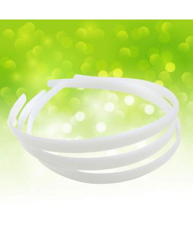 12 Non-Toxic DIY Headbands - Wide No Teeth Hairband Accessories for Women & Girls (White) - Buy Online on GoSupps.com