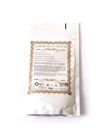 Mystic Moments Almond Meal Ground - Natural Exfoliant 100g | Vegan GMO Free Scrub for Face & Body - Buy Online on GoSupps.com