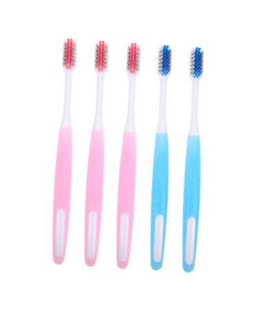 5pcs Small Head Soft Toothbrush PP Small Head Braces Travel