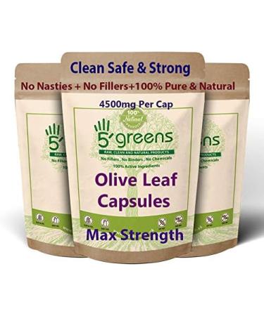 Olive Leaf Extract (Non-GMO) Super Strength: 40% Oleuropein - 450mg 10:1 Strength Equivalent to 4500mg per Capsule - Vegetarian - No Oil -120 Capsules - Buy Online on GoSupps.com