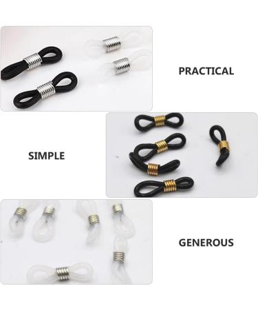 Stahad 80 Pairs Anti-Slip Buckles for Glasses Chains - Adjustable Silicone Straps for Sunglasses Clips & Belts - Color Sorted | 2x0.5cm (2pcs) - Buy Online on GoSupps.com