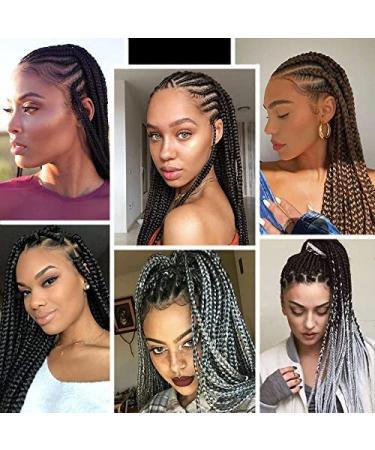 26 Inch Ombre Pre Stretched Braiding Hair Extension 8 Packs - Professional Synthetic Fiber for Twist Braids - Hot Water Setting - Ideal for Black Women (1B/30/27) - Buy Online on GoSupps.com
