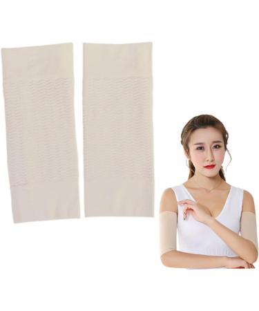Arm Slimming Shaper Wrap for Flabby Arms - Compression Sleeve Pair in Khaki | Yoga Clothing for All Sizes - Buy Online on GoSupps.com