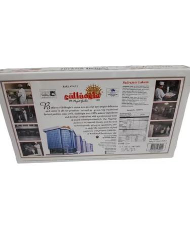Gulluoglu (Walnut) Turkish Delight 500 gr (Pack of 1) daily fresh shipment from Istanbul/Turkey - Buy Online on GoSupps.com